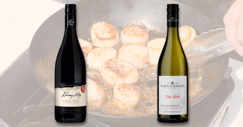 pairing red wine with scallops