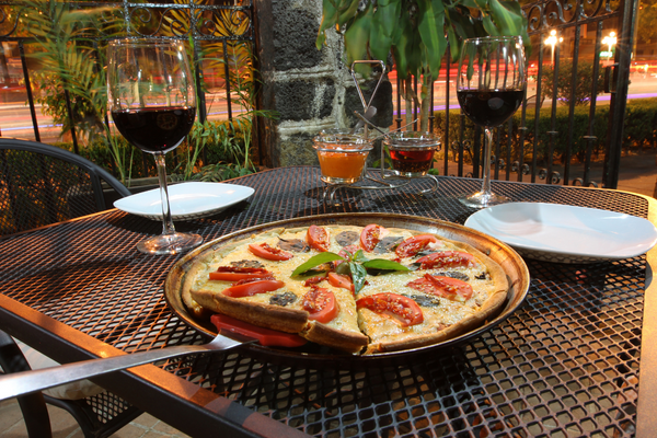 Pizza With Wine