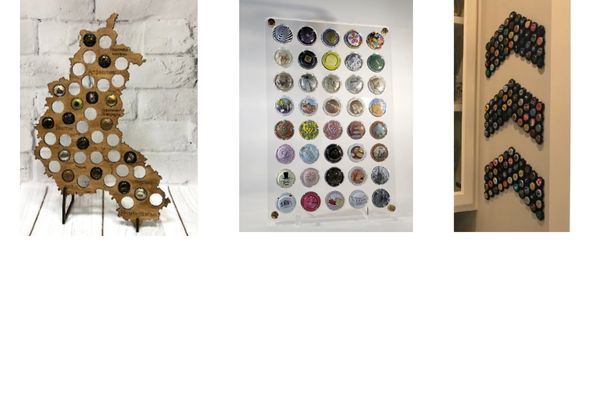 champagne bottle cap art