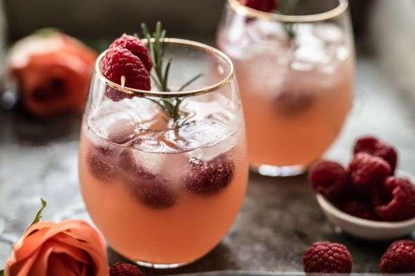 raspberry red wine cocktails