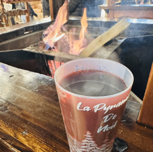 Hot Spiced Wine At Christmas Market